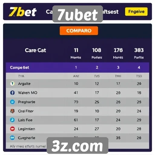 Comparação de odds no 7ubet versus concorrentes
